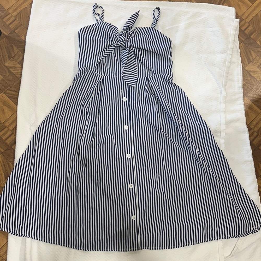 Maternity Striped Navy dress